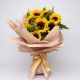 Bouquet de girasoles con follaje verde – Flores Soacha